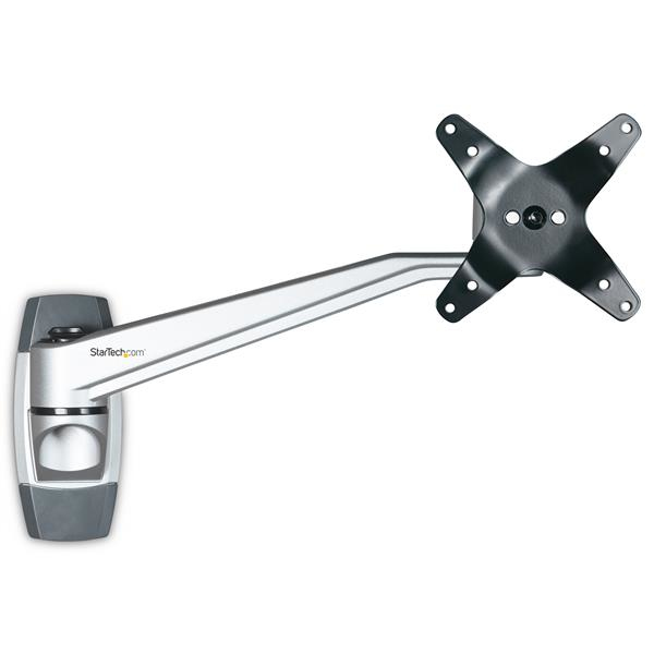 StarTech.com ARMWALLDS2 skærmbeslag og -stativer 76,2 cm (30") Væg Sølv