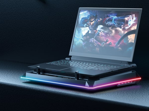 Conceptronic THYIA04B køling til laptop 48,3 cm (19") 1700 rpm Sort