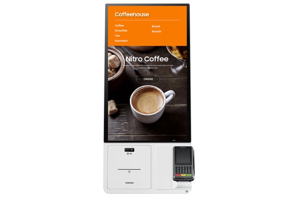 Samsung LH24KMATBGC Kioskdesign 60,5 cm (23.8") Wi-Fi 250 cd/m² Full HD Vit Pekskärm 16/7
