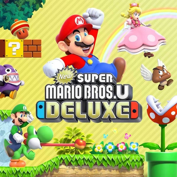 Nintendo New Super Mario Bros. U Deluxe Standard Tysk, Engelsk, Forenklet kinesisk, Koreansk, Spansk, Fransk, Italiensk, Japansk, Hollandsk, Portugisisk, Russisk Nintendo Switch