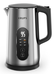 Krups Smart'n Light BW871D vedenkeitin 1,7 L 1500 W Musta, Ruostumaton teräs