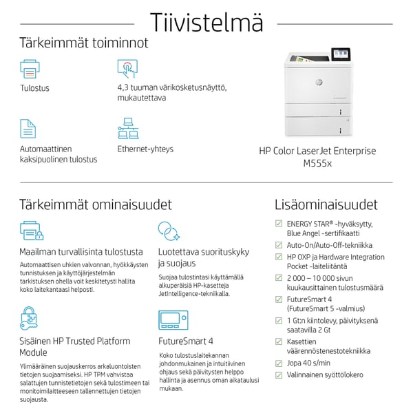 HP Color LaserJet Enterprise M555x