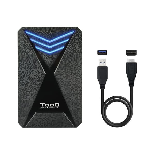 TooQ TQE-2550BL drevkabinet HDD/SSD kabinet Sort 2.5"