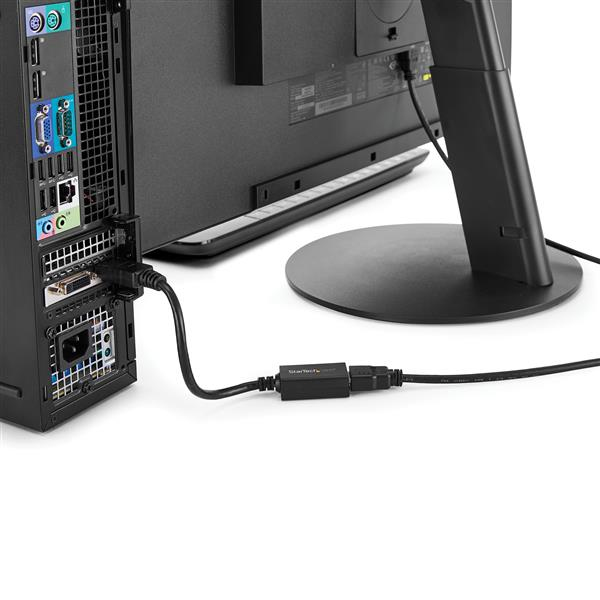 StarTech.com DP2HDMI2 videokabel adapter 0,21 m DisplayPort HDMI Sort
