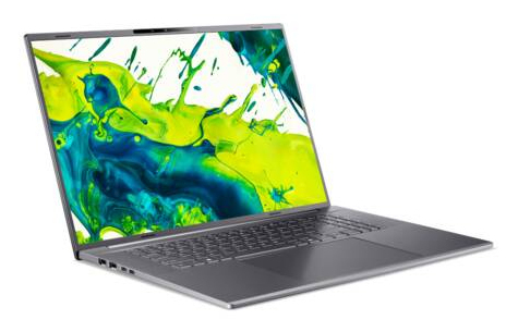 Acer Aspire 18 AI NX.JZEEG.006 laptop Copilot+ PC Intel Core Ultra 5 325 45,7 cm (18") WUXGA 16 GB LPDDR5x-SDRAM 512 GB SSD Wi-Fi 7 (802.11be) Windows 11 Home Grå QWERTY Tysk