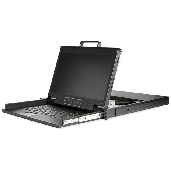 StarTech.com 1U enports KVM-konsol för serverrack - 17,3 tum - 1080p HD