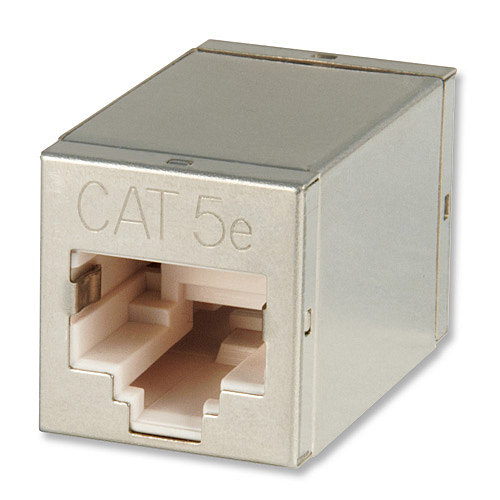 Lindy 60187 kabelomvandlare (hane/hona) RJ45 Metallisk