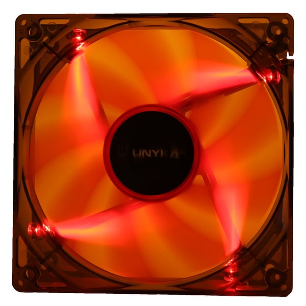 UNYKAch 51792 Computerkølesystem Computerkabinet Ventilator 12 cm Grå, Transparent
