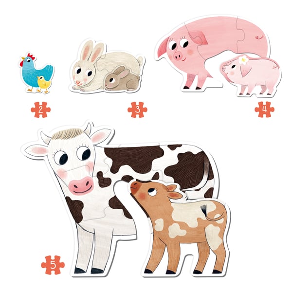 Goula - Puzzle XXL Mums & Babies