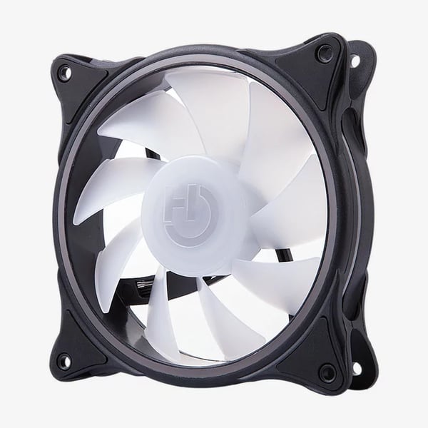 Hiditec N18 ARGB Computerkabinet Ventilator 12 cm Sort