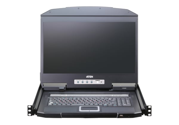ATEN CL3116NX rack 47 cm (18.5") 1366 x 768 pixlar Metall, Plast Svart 1U