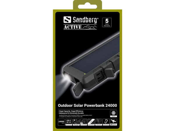 Sandberg Outdoor Solar Powerbank 24000