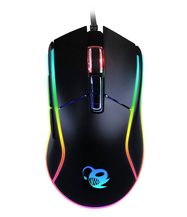 Deep Gaming DeepDarth mus Spil Højre hånd USB Type-A Optisk 6400 dpi