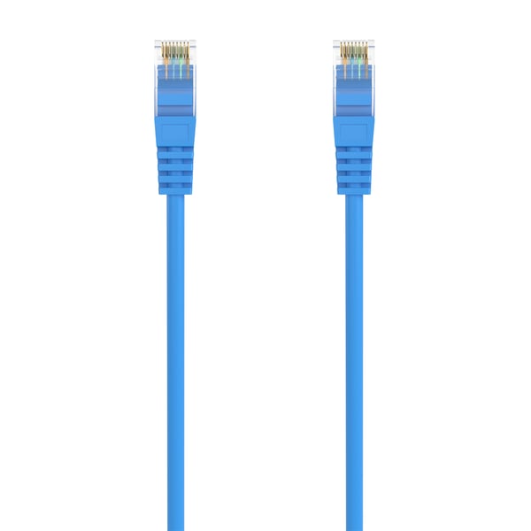 AISENS A145-0570 verkkokaapeli Sininen 0,25 m Cat6a U/UTP (UTP) Pyöreä