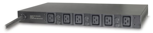 APC Basic Rack PDU AP7526 strømforsyningsenhed (PDU) 6 AC stikkontakt(er) 1U Sort