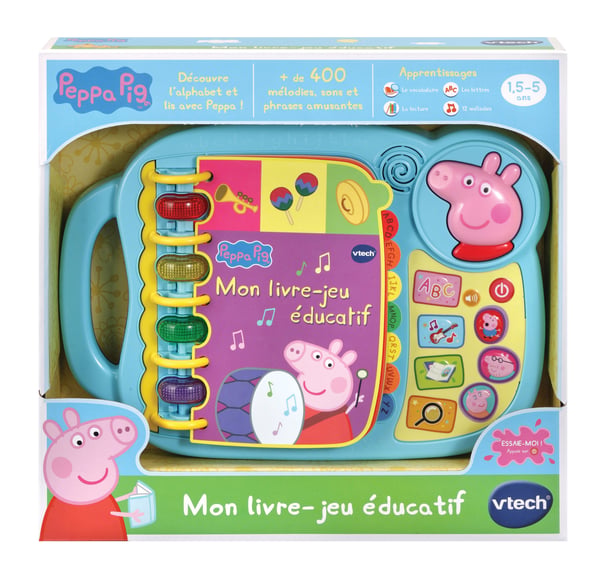 VTech Peppa Pig - Mon Livre-Jeu Éducatif