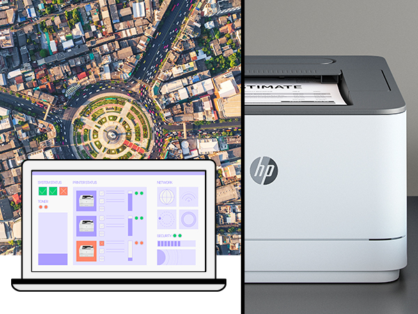 HP LaserJet Pro 3102fdn Multifunction Sort og hvid Printer, Kun ethernet; Kopimaskine, scanner