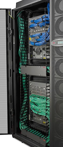APC NetShelter SX 42U Fritstående reol Sort