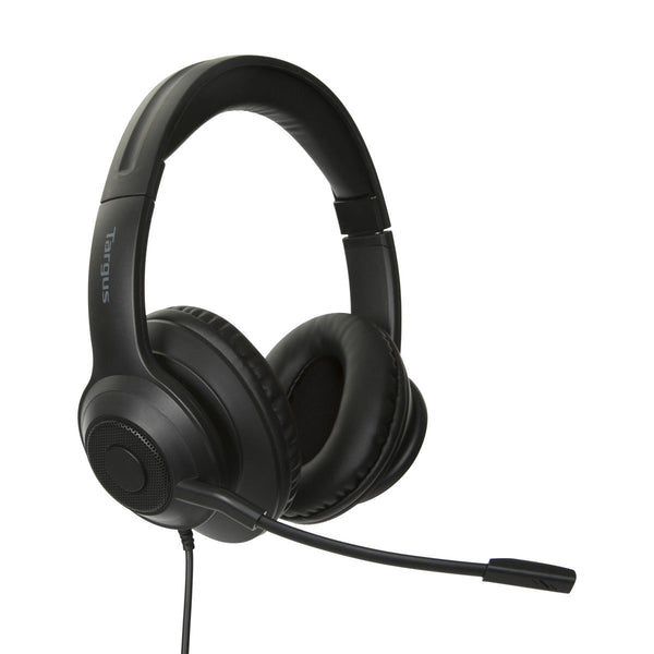 Targus AEH102GL kuulokkeet ja kuulokemikrofoni Langallinen Pääpanta Puhelut/Musiikki USB A-tyyppi Musta