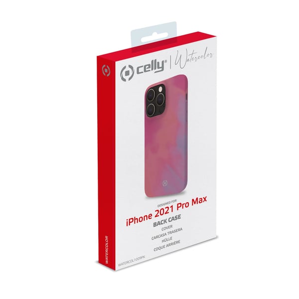 Celly WATERCOLOR iPhone 13 Pro Max mobiltelefon etui 17 cm (6.7") Cover Lyserød