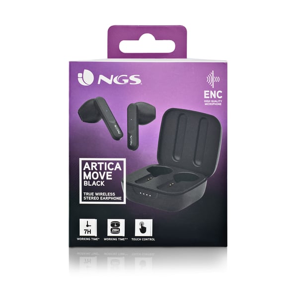 NGS ARTICA MOVE Headset Trådlös I öra Samtal/musik Bluetooth Svart