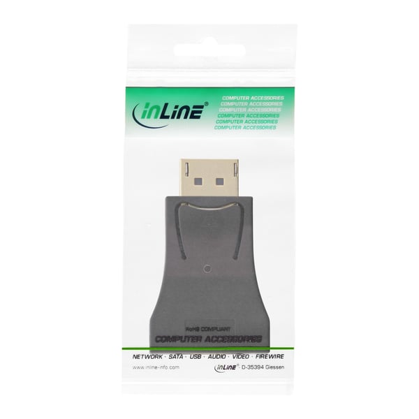 InLine 17196C videokabel adapter DisplayPort male VGA Sort