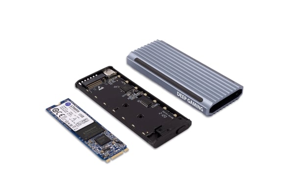 Deep Gaming DG-MCM-NVME1 drevkabinet SSD kabinet Sølv M.2