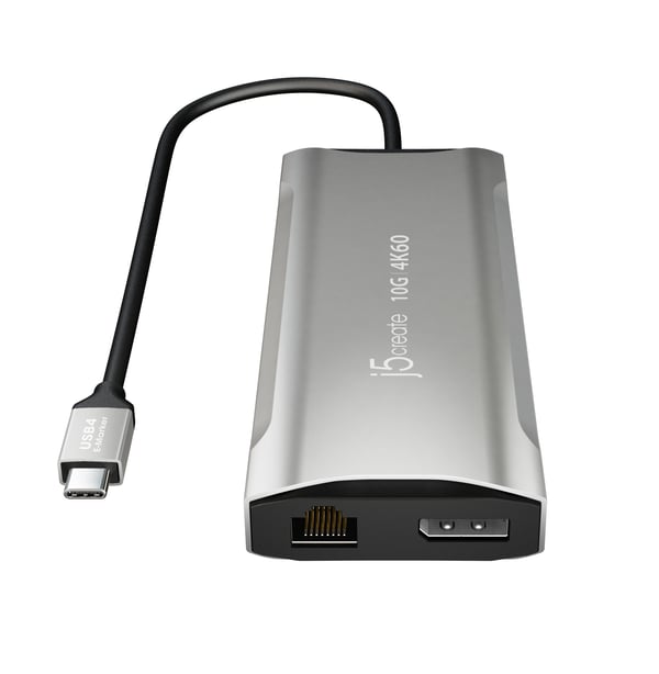 j5create JCD397-N 4K60 Elite USB-C® mini-dockningsstation för flera skärmar