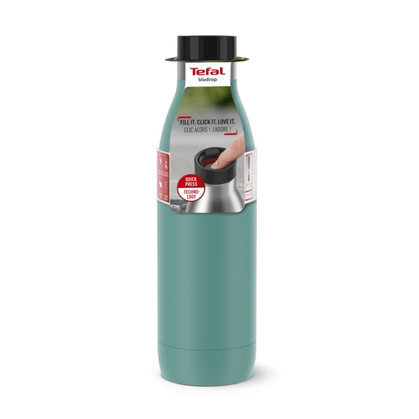 Tefal Bludrop Basic N31110 Dagligt forbrug, Vandring, Sport 700 ml Rustfrit stål Grøn, Rustfrit stål