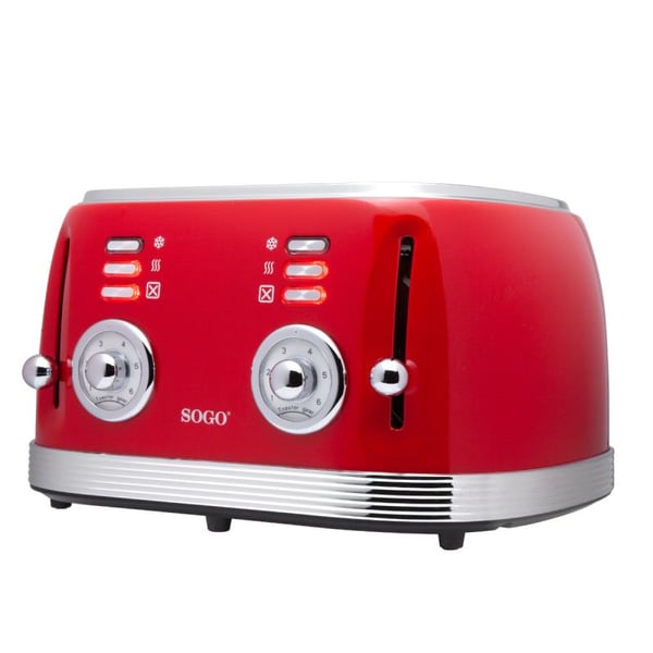 Sogo TOS-SS-5465 brødrister 6 4 skive(r) Rød