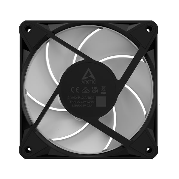 ARCTIC BioniX P14 A-RGB Computerkabinet Ventilator 14 cm Sort 3 stk