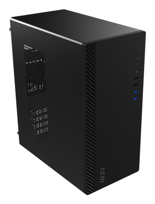 MSI PRO SHIELD M100P tietokonekotelo Midi Tower Musta