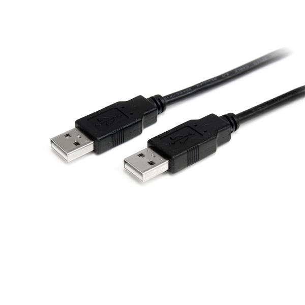 StarTech.com 1 m USB 2.0 A til A-kabel - USB-tilslutningskabel han/han - Sort - USB-kabel - U