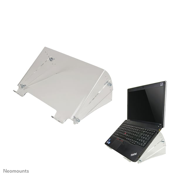 Neomounts NSNOTEBOOK300 Ställ för bärbara datorer Transparent 55,9 cm (22")