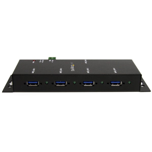 StarTech.com Monterbar 4 Port Industrielt USB 3.0 SuperSpeed Hub inkl. Strømforsyning