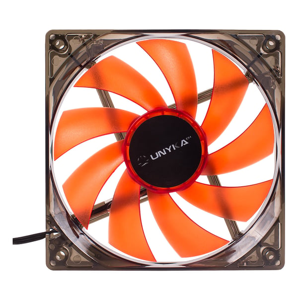 UNYKAch 51792 Computerkølesystem Computerkabinet Ventilator 12 cm Grå, Transparent