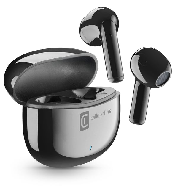 Cellularline BTKAPSTWSK kuulokkeet ja kuulokemikrofoni True Wireless Stereo (TWS) In-ear Puhelut/Musiikki Bluetooth Musta