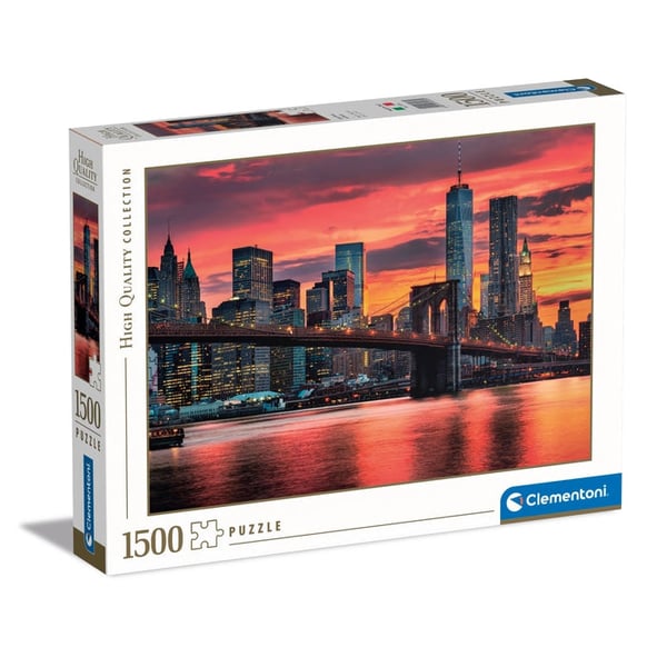 Clementoni High Quality Collection EAST RIVER AT DUSK Puslespil 1500 stk By Clementoni High Quality Collection EAST RIVER AT DUSK Puslespil 1500 stk By