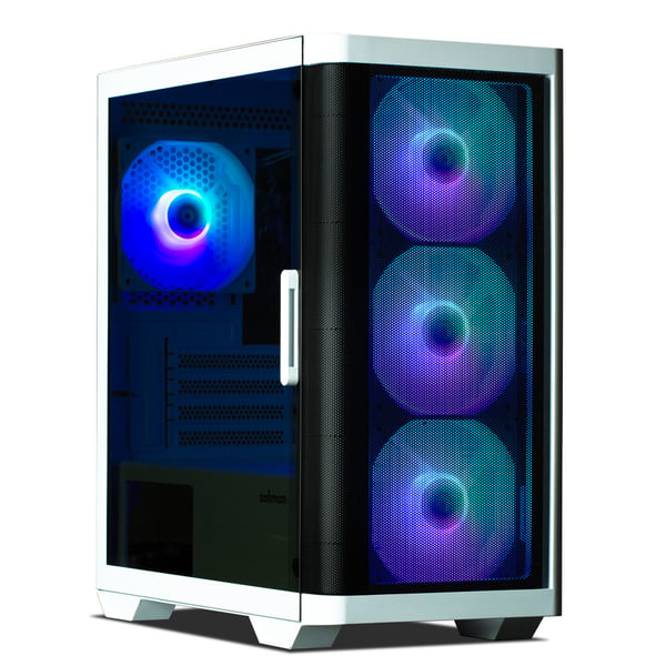 Zalman M4 WHITE computeretui Mini Tower Sort, Hvid