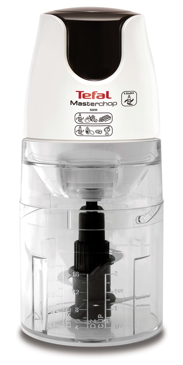 Tefal MB450B elektrisk madhakker 0,5 L 500 W Transparent, Hvid