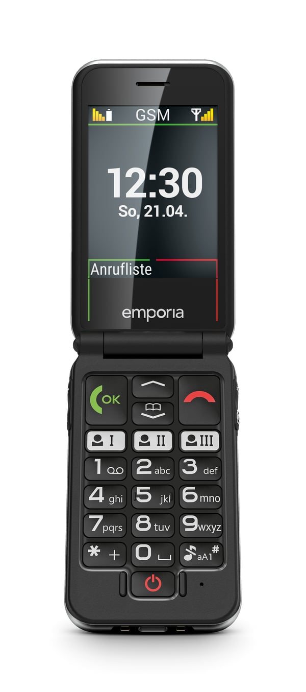 Emporia emporiaJOY 7,11 cm (2.8") Musta Yksinkertainen puhelin