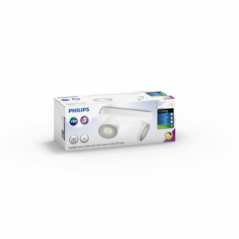 Philips Dæmpbar LED Clockwork lofts-/vægspot x 2