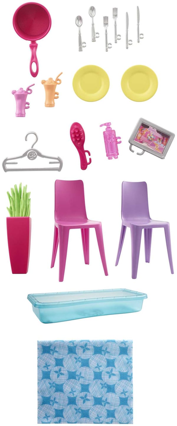 Barbie Doll, House, Furniture and Accessories