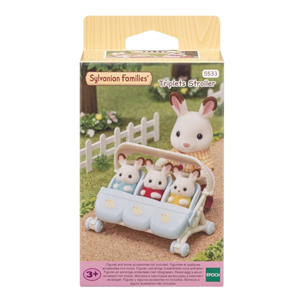 Sylvanian Families Trillinge-klapvogn