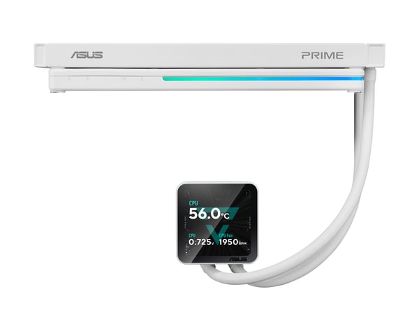 ASUS PRIME LC II 360 ARGB LCD WHT Processor Alt-i-en væskekøler 12 cm Hvid 1 stk