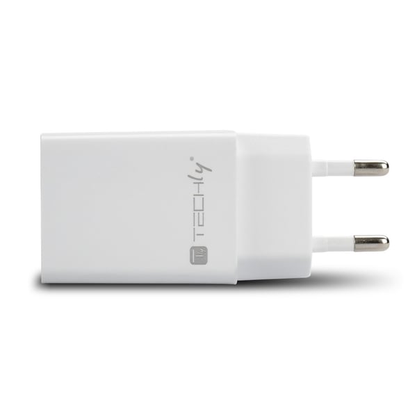 Techly IPW-USB-24WH Bærbar Enhed Oplader Universal Hvid AC Intern