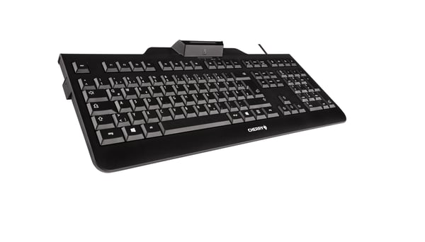 Cherry KC 1000 SC - Tastatur - Tysk - Sort