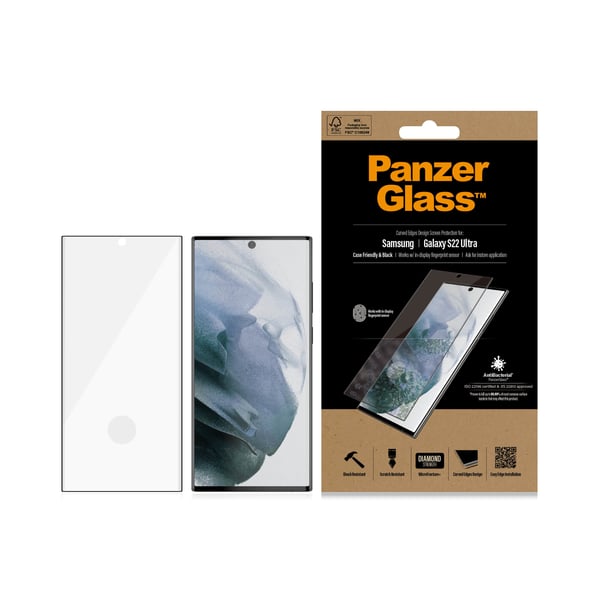 PanzerGlass ® UltraForce1 Samsung Galaxy S22 Ultra 5G | Skærmbeskyttelse