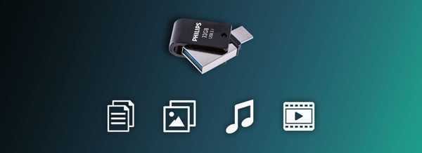 Philips FM32DC152B/00 USB-sticka 32 GB USB Type-C 3.2 Gen 1 (3.1 Gen 1) Svart