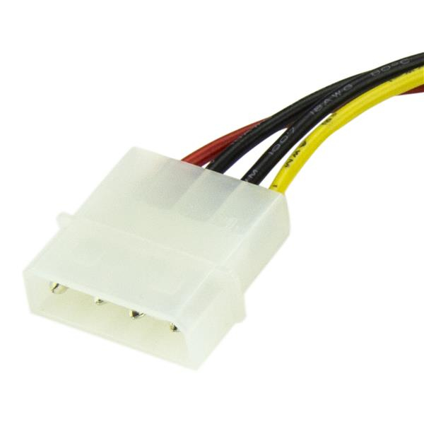 StarTech.com 15 cm 4-stifts Molex till SATA-strömkabeladapter